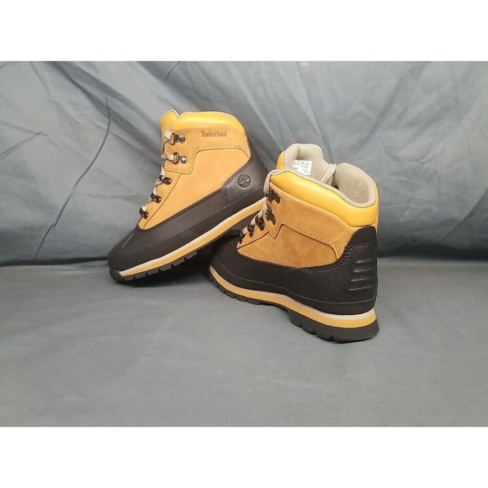 Timberland Boys Euro Hiker Shell Toe Boot Waterproof Wheat Size 5.5 NEW IN BOX! - Picture 10 of 13